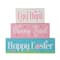 Glitzhome® 12" Easter LED Lighted Wooden & Metal Block Word Sign